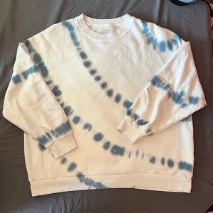AMERICAN EAGLE White & Blue ultra soft sweatshirt XL